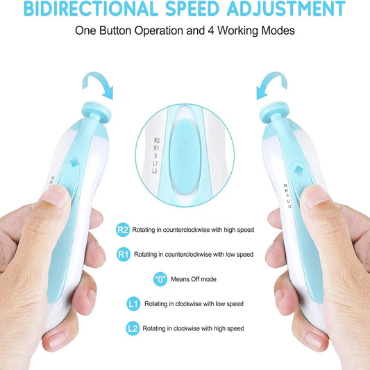 Baby Electric Nail Trimmer & File Set