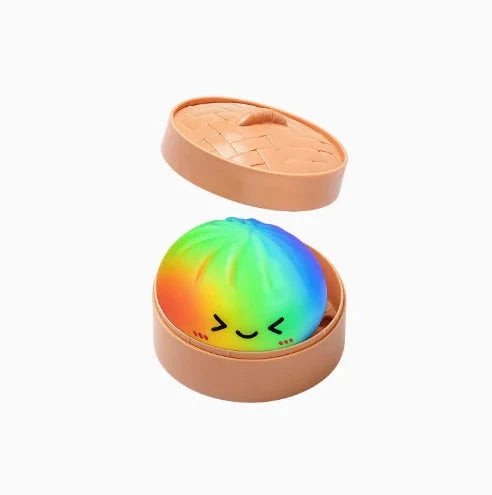 2026 steamed bun Squishy Toy with steamer Box Stress reducing rebound toy Stress Relief Sensory Ball For Adults