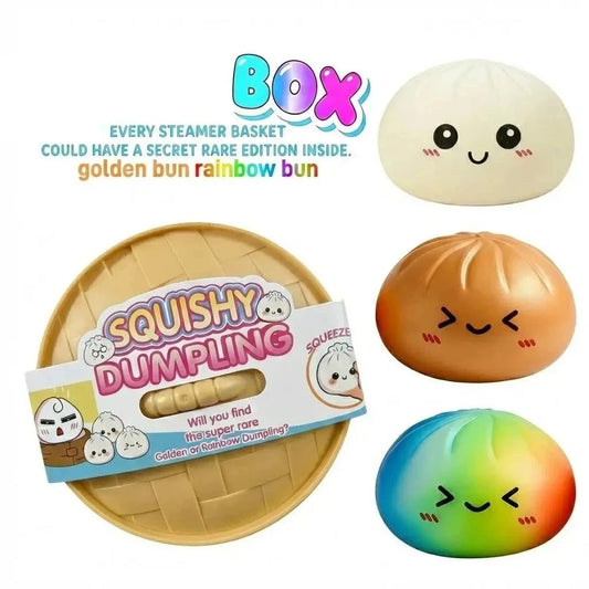 2026 steamed bun Squishy Toy with steamer Box Stress reducing rebound toy Stress Relief Sensory Ball For Adults