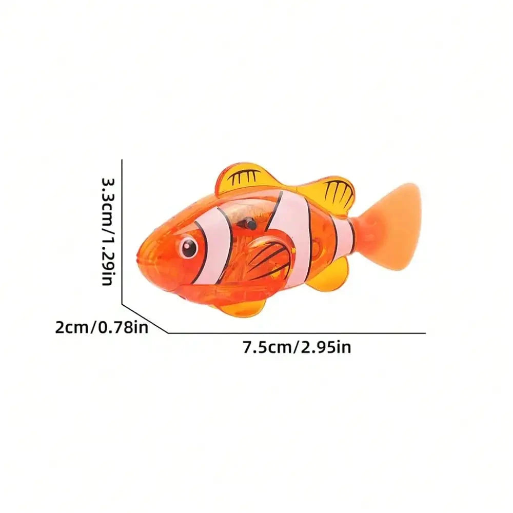 Luminous Swimming Robot Fish Bath Toy