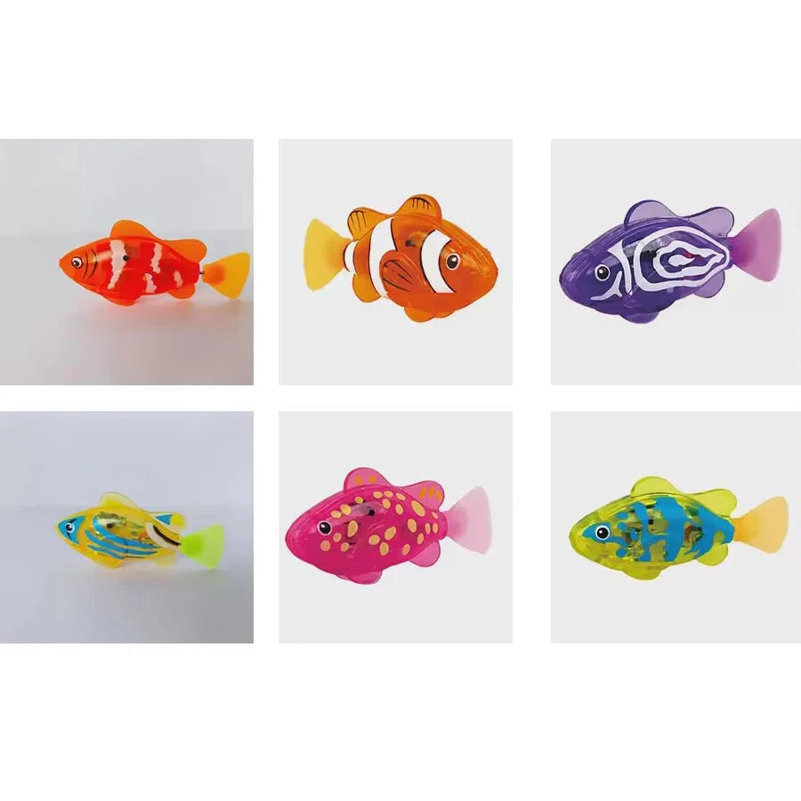 Luminous Swimming Robot Fish Bath Toy