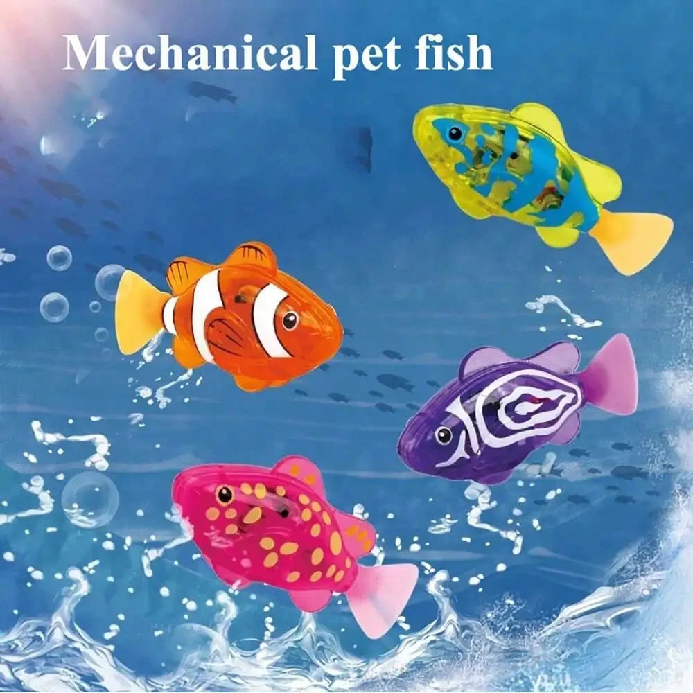 Luminous Swimming Robot Fish Bath Toy