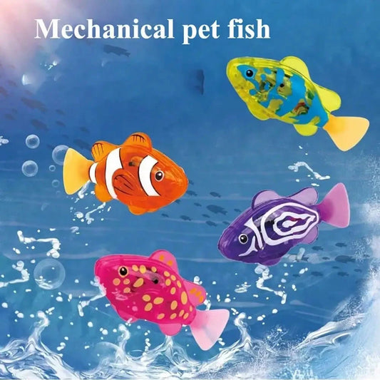 Luminous Swimming Robot Fish Bath Toy